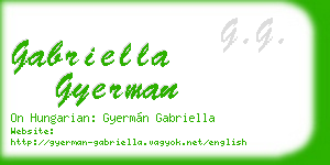 gabriella gyerman business card