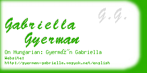 gabriella gyerman business card